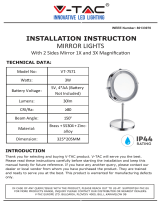 V TAC V-TAC VT-7571 Mirror Lights Používateľská príručka