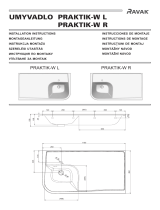 RAVAK UMYVADLO PRAKTIK-W R Používateľská príručka