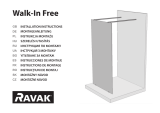 RAVAK 1400 x 2000 mm Walk In Free Shower Enclosure Používateľská príručka