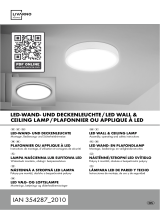 LIVARNO LED Wall and Ceiling Lamp Používateľská príručka