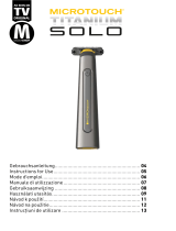 MicroTouch Titanium Solo Rechargeable Trimmer Používateľská príručka