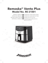 REMOSKA RE 21001 Vento Plus Multifunction Hot Air Fryer Používateľská príručka
