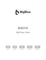BigBlue B401D 28W Solar Panel Používateľská príručka
