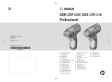 Bosch GDR 12V-110, GDS 12V-115 Professional Cordless Impact Wrench Používateľská príručka