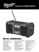 Milwaukee M18 JSRDAB+ High Performance Audio System Používateľská príručka