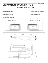 RAVAK UMYVADLO PRAKTIK-UR Washbasin Používateľská príručka