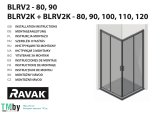 RAVAK BLRV2K-90 Používateľská príručka