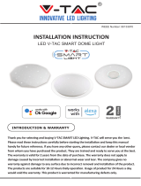 V TAC V-TAC VT-5141 LED TAC Smart Dome Light Používateľská príručka