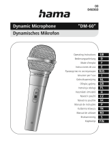 Hama DM-60 Dynamic Microphone Používateľská príručka