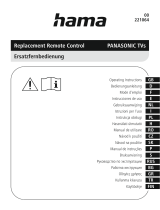 Hama PANASONIC TVs Remote Používateľská príručka