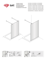 SAT WI90KSPRMO 90 cm Walk-in Shower Screen Door Používateľská príručka