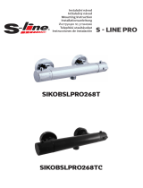 Siko SLPRO268T Shower Faucet S-Line Pro Thermostatic 150mm Chrome Používateľská príručka