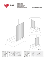 Siko ZPEV150 SAT 150x80cm Fixed Glass Bath Screen Používateľská príručka