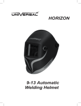 Universal HORIZON 9-13 Automatic Welding Helmet Používateľská príručka