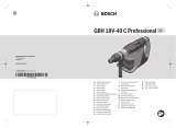 Bosch GBH 18V-40 C Používateľská príručka