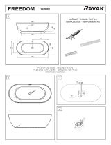 RAVAK 169×80 Freedom O Bathtub Používateľská príručka