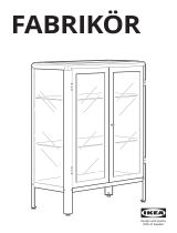 IKEA FABRIKÖR Glass-Door Cabinet Používateľská príručka