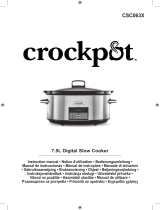 CrockPot CSC063X Používateľská príručka