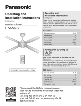 Panasonic F-56MZG Používateľská príručka