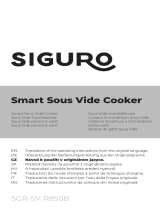 SIGURO SGR-SV-R850B Smart Sous Vide Cooker Návod na používanie