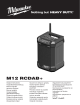 Milwaukee M12RCDAB Radio charge Návod na používanie