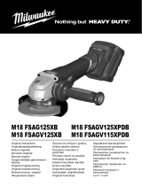 Milwaukee M18 FSAGV125XPDB-0X Návod na používanie