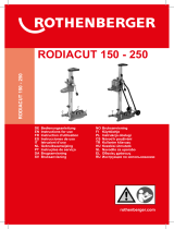 Rothenberger RODIACUT 150 – 250 Diamond Drill System Návod na používanie