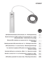 Hornbach 6758657 LED battery operated 1m sensor strip Návod na používanie