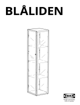 IKEA BLÅLIDEN Glass Door Cabinet Black 35x32x151 Cm Návod na používanie