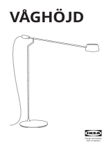 IKEA 105.012.71 VÅGHÖJD LED Floor Lamp Dimmable Black Návod na používanie