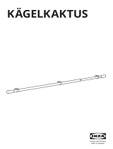 IKEA KÄGELKAKTUS Double Curtain Rod Set Návod na používanie