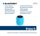 Blaupunkt BT05 Bluetooth speaker Návod na obsluhu