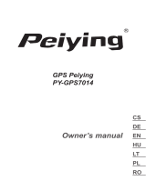 Peiying PY-GPS7014 GPS Navigation Alien Návod na obsluhu
