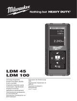 Milwaukee LDM 45, LDM 100 Laser Distance Meter Užívateľská príručka