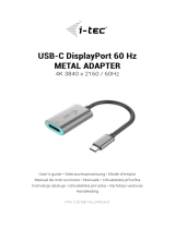 i-tec C31METALDP60HZ USB-C DisplayPort 60 Hz Metal Adapter Užívateľská príručka
