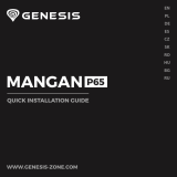Genesis P65 MANGAN Užívateľská príručka