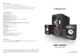 Creative SBS E2900 Užívateľská príručka