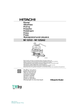 Hitachi M 12V2, M 12SA2 Router Užívateľská príručka