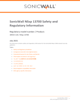SonicWALL NSsp 13700 – Appliance Only Užívateľská príručka
