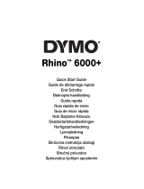 Dymo RHINO 6000+ Industrial Label Maker Užívateľská príručka
