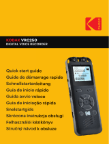 Kodak VRC250 Užívateľská príručka