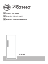Romo RFN174W Vertical Freezer Používateľská príručka