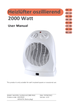 Hornbach 2000 Watt Fan heater Používateľská príručka