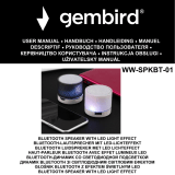 Gembird WW-SPKBT-01 BLUETOOTH SPEAKER Používateľská príručka