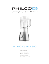 Philco PHTB 6000 Používateľská príručka