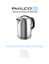 Philco PHWK 2020 Používateľská príručka