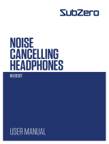 Sub-Zero NH300BT Noise Cancelling Headphones Používateľská príručka