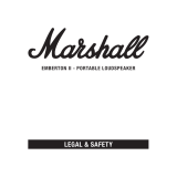 Marshall EMBTONII PORTABLE LOUDSPEAKER Používateľská príručka