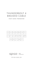 Epico Thunder Bolt 3 Braided Cable Fast Data Transfer Používateľská príručka