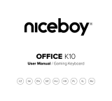 Niceboy K10 OFFICE Gaming Keyboard Používateľská príručka